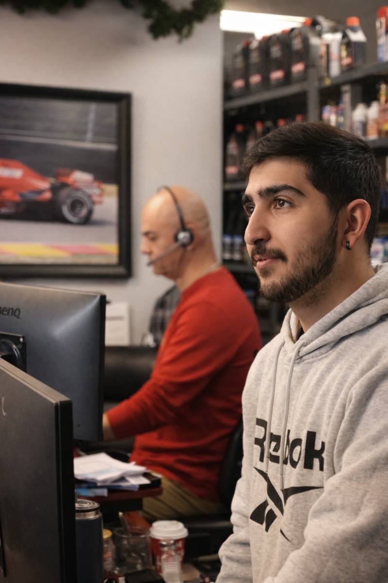 SPH Auto Parts staff helping customers at the counter